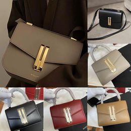 British Vancouver Tofu Bag Damen klassischer Leder Platz One Schulterkreuzkörper Montreal kleine Handtasche Messenger Handtaschen