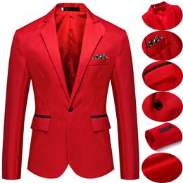 Men's Suits Blazers Slim Fit Man Office Jacket Mens s Wedding Dress Coats Casual Business Mans 230222