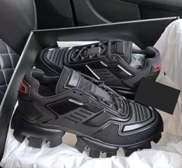Kutu Prad İndirim Sıradan Ayakkabı Lüks Markalar Erkek Kadın Günlük Ayakkabı Örtü Bulutbust Thunder Düşük Siyah Spor Ayakkabıları Erkek Örgü kumaş T QC