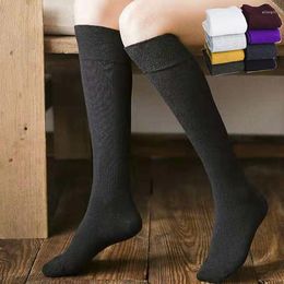 Women Socks Women's Calf Hose JK Cotton Bunching Black Japanese High Knee-Length