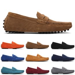 men casual shoes Solid color white popular breathable Silvers taupe dlives Mahogany brown jogging walkings low soft Multi leather mens sneakers outdoor trainer