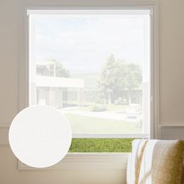 Blinds Solar Roller Shades Light Filtering 5 Openness UV Protection View Through Control Fabric Sheer for Home Office 230221