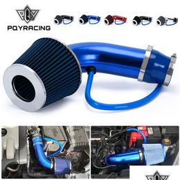 Intake Pipe Pqy Universal 3 76Mm Air Philtre Cold Turbo Induction Pipes Tube Kit With Philtres Cone Pqyait28Addimk14 Drop Delivery Aut Dh4Lc