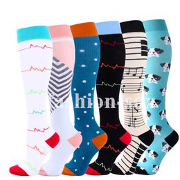 5PC Socks Hosiery Runnng Compression Socks Fit For MedicalEdemaDiabetesVaricose VeinsPregnancy Marathon Men Women Fitness Nursing Socks Z0221