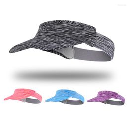 Berets Summer Sports Women Visor Cap Outdoor Sunshade Men Breathable Hats Sweat Absorption Colourful Cycling Running Elastic Peaked