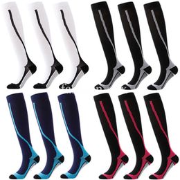 5PC Socks Hosiery 3 Pairs Pack Sport Socks Cycling Compression Socks Women Medical Varicose Veins Edema Diabetes Running Socks Compression Sports Z0221