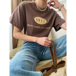 Women's TShirt American casual fashion sense Washing process soft skinfriendly letters Casual simple Tshirt 230221