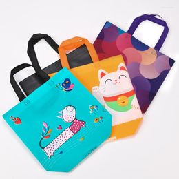 Shopping Bags Grocery Bag Pouch Folding Eco Takeaway Non-woven Fabric Waterproof Storage Film