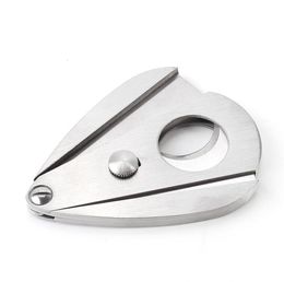 Cigar Accessories Stainless Steel Cigar Cutter Metal Cigars Scissor Guillotine Portable Cigares Cut Device Knife Father's Day Birthday Tobacco Store Gift SN4325