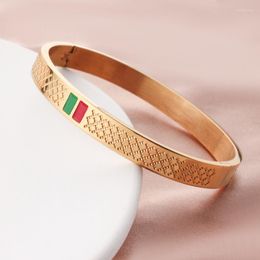 Bangle ZG Trending Products Bracelet For Couples Titanium Steel Version Buckle Ins Style Light Luxury Stainless Lover