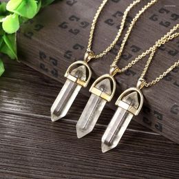 Pendant Necklaces Korean Version Personality Geometric Crystal Necklace Women's Clavicle Chain Girl's Dance Jewellery Birthday Gift