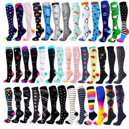 5PC Socks Hosiery Compression Socks Men Women Best Graduated Flight Travels Sports Socks Copmpression Stockings For Edema Diabetes Varicose Veins Z0221