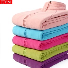 Women's Hoodies Sweatshirts Winter Women's Zipper Cardigan Sweatershirt Warm Coral Jacket Ladies Outdoor Running Style Polar Fleece Coat Clothes 230222