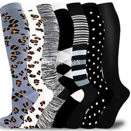 5PC Socks Hosiery Compression Socks Women Men Knee High 30 MmHg Sports Socks Edoema Diabetes Varicose Veins Socks Outdoor Running Compression Socks Z0221