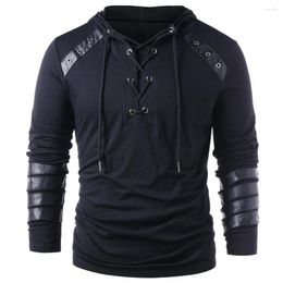 Men's Hoodies High Quality Men Black Lace Europe And America Individuality Hoodie Sweatshirts Spring Summer