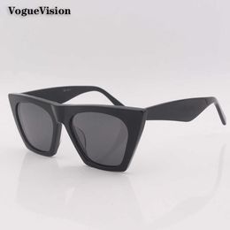 Sunglasses Flat top cat eye sunglasses women acetate frame G221215