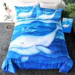 Bedding Sets Ocean Beluga Set Bedroom Decor Boys Girls Gift Duvet Comforter Cover 2/3 Piece Bedspread With Pillowcase