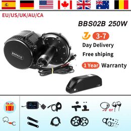 Bafang Ebike Conversie Kit 250W BBS01 36V Electric Bike Motor Mid Drive Bicycle Engine With 18650 15.6 AH 24AH Lithium Battery