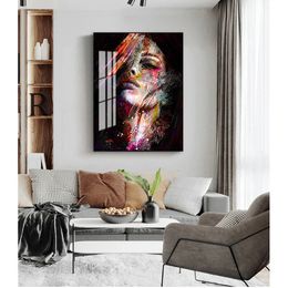 Girls Paintings For Living Room Wall Decor Abstract Graffiti Art Wall Paintings Print On Canvas Pop Art Canvas Prints Woo