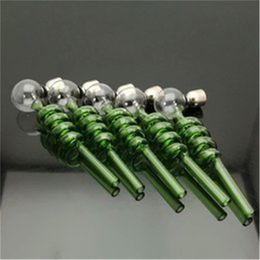 Green spiral pipe ,Wholesale Glass bongs Oil Burner Pipes Water Pipes Glass Pipe Oil Rigs Smoking
