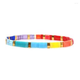 Strand 2023 Boho Bracelets MIYUKI Tila Beads Bracelet Women Beach Jewellery Fashion Rainbow Hand Accessories For