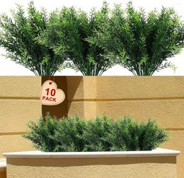 Decorative Flowers 15cm Artificial And Fake Plants Plastic Rosemary Leaves Flower Bottles Home Study Center Garden Decorativ