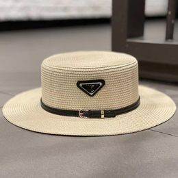 Beach hat UV protection hat Straw braided top hat outdoor beach visor hat fashion everything basin hat neutral hat