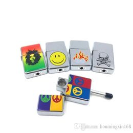 Manufacturer direct sales creative lighter filter pipe portable fashionable elegant lighter pipe metal cigarette fittings