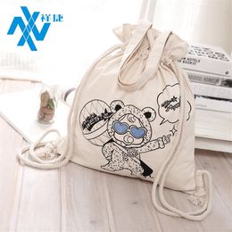 All cotton flannel cloth bag creative advertising gifts bundle bag environmental protection silk screen shopping shopping bag256h