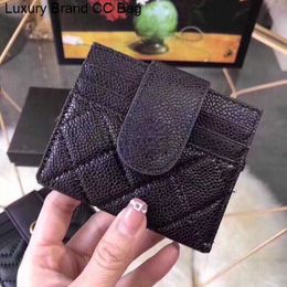 CC Wallets cc wallet luxury designer card holder card holders women classic quilted bag fashion caviar Clip leather sleeve pocket organizer purses womens