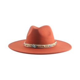 Hat Hats for Women Fedora Hats Winter Women's Hat Felt Jazz Caps Panama Wide Brim Western Cowboy Cowgirl Chapeau Femme Sombrero