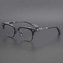 Chrome Designer Glasses Readread Glasses Cross Sunglasses Frame Designer Heart Men Eyeglass Pure Gold Glasses Plate Women 215