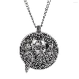 Chains My Shape Odin Raven Amulet Viking Jackdaws Pendant Necklaces For Men Nordic Vintage Scandinavian Talisman Jewellery Gift Women