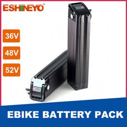 Silver Fish Ebike Battery Pack 36V 48V 52V 15Ah 20Ah Lithium Batteria For JINGHMA R8 Janobike E20 Electric Bicycle Folding Bike