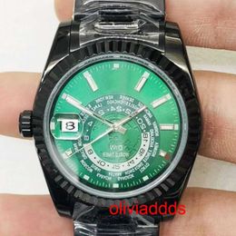 High Quality Fashion Iced Out WatchesMens Wrist Luxury Round Cut Lab Gr DDGU 24O8