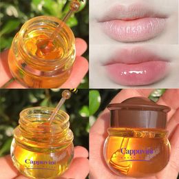Lip Gloss Jelly Honey Oil Moisturising Reduce Wrinkles Repair Chapped Lipgloss Unisex Sleeping Lips Care Makeup