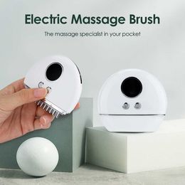 Electric EMS Massage Brush for Body Face LED Light Therapy Microcurrent Facial Scraping Board Slimming Lymphatic Drainage 230222