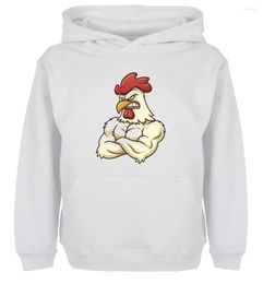 Men's Hoodies Unisex Sweatshirts For Boy Men Long Sleeves Cute Funny Cartoon Farm Yard Angry Chicken Print Autumn Winter Couple