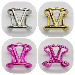 Unisex Designer Bracelet Cuff Bangle For Men Women Gift Lucky Letter Gold Plated Bangles High End Fashion Jewellery