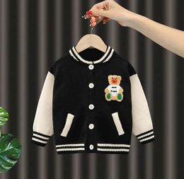 kids designer clothes teddy bear Cardigan baby boy girl Sweaters knitwear Jumper children coat