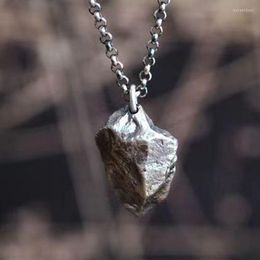 Pendant Necklaces Irregular Stone Necklace For Men Valentines Day Gift Boyfriend Korean Punk Jewelry 2023