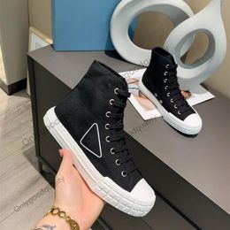 With Box Prad Design Casual Shoes Women Lace Up High Quality Oversized Fashion Breathable Dress Platform Outdoor Trainer Sneaker Az 2591