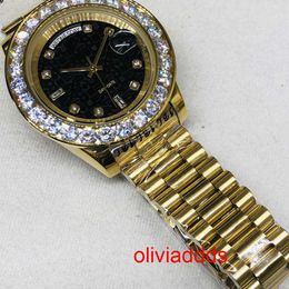 High Quality Fashion Iced Out WatchesMens Wrist Luxury Round Cut Lab Gr DDGU IWNHdfs