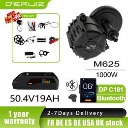 M625 1000W Bafang Motor Electric Mid Drive Engine G321.1000.C Ebike Conversion Kits with19AH Samsung Battery C18 Bluetooth