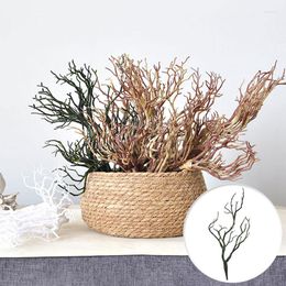 Decorative Flowers 1PC Simulation Plastic Dried Tree Flower Branch Twig For Home Wedding Table Centrepieces Decoration Artificial Fake