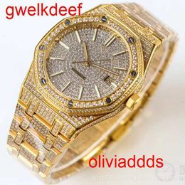 High Quality Fashion Iced Out WatchesMens Wrist Luxury Round Cut Lab Gr DDGU RGHQ77213