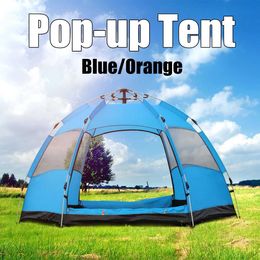 Tents and Shelters Waterproof Durable 35 People Automatic Outdoor Tent Camping Hiking Tent Sheltering Sunlight AntiUV Sun Protection Shelter Tent J230223