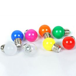 E26 E27 LED Light Bulbs 1W 2W 3W Coloured Lights G45 Round 3-Color-Dimmable 5W 7W 9W LED Christmas Decorative Lighting Bulb oemled