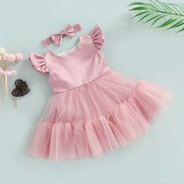 Girl's Dresses Ma Baby 6m-5Y Toddler Infant Kid Girls Dress Tulle Tutu Party Wedding Birthday Formal Dresses For Girls Children Costumes D01