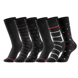 5PC Socks Hosiery 6 Pairs High Quality Business Men Socks Cotton Casual Soft Compression Fashion Design Brand Male's Black Plus Size Dress Sock Z0221